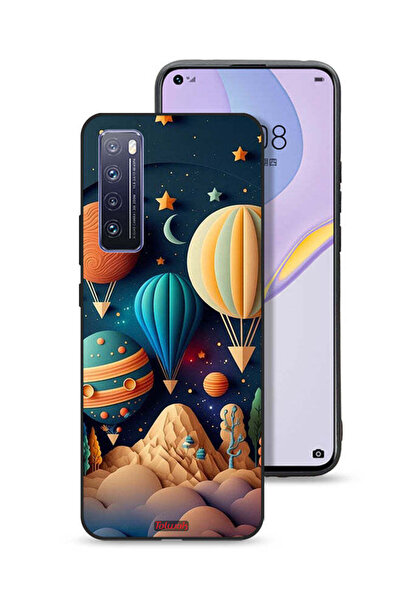 Tolwak غطاء حماية لهاتف هواوي نوفا 7 5G، تصميم فني من بيراشوت