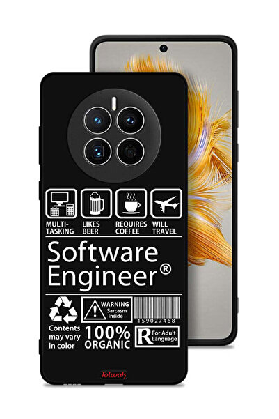 Tolwak غطاء حماية لهاتف هواوي ميت 50 - ملصق مهندس برمجيات
