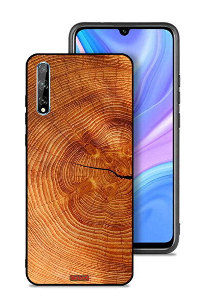 Tolwak غطاء حماية لهاتف هواوي بي سمارت إس مصنوع من الخشب المتصدع