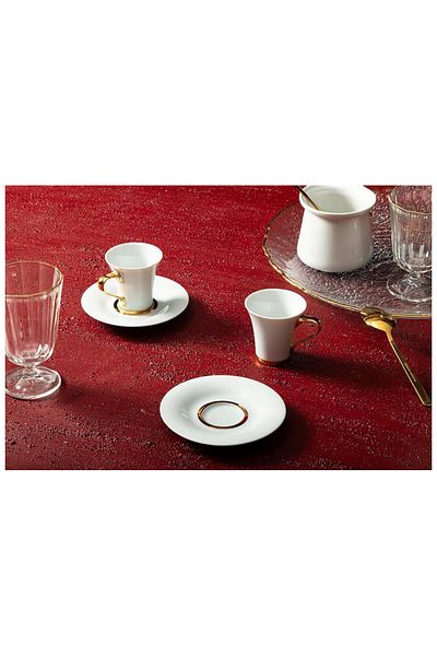 Porland Vera 2 Person Coffee Set 60Cc 4 Pieces