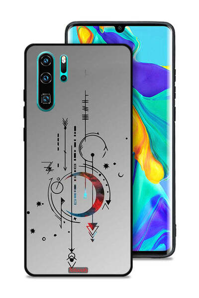 Tolwak غطاء حماية لهاتف هواوي P30 Pro بنمط فني القمر والسهام