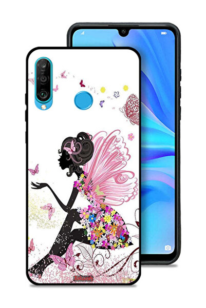 Tolwak غطاء حماية لهاتف هواوي نوفا 4e بتصميم فتاة الفراشة
