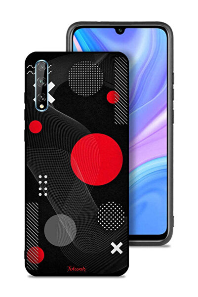 Tolwak غطاء حماية لهاتف هواوي بي سمارت إس بنمط دائري ومتقاطع