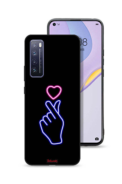 Tolwak غطاء حماية لهاتف هواوي نوفا 7 5G برسومات قلب سناب