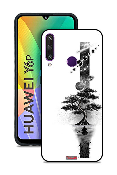 Tolwak غطاء حماية لهاتف هواوي Y6p بتصميم فن الأرض والفضاء