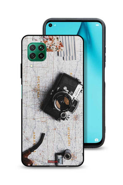 Tolwak Huawei P40 lite 4G Protective Case Cover Vintage Camera