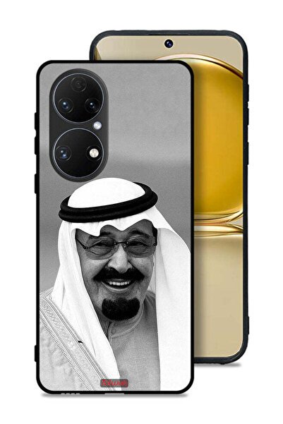 Tolwak غطاء حماية لهاتف هواوي بي 50 صورة الملك عبدالله مبتسماً