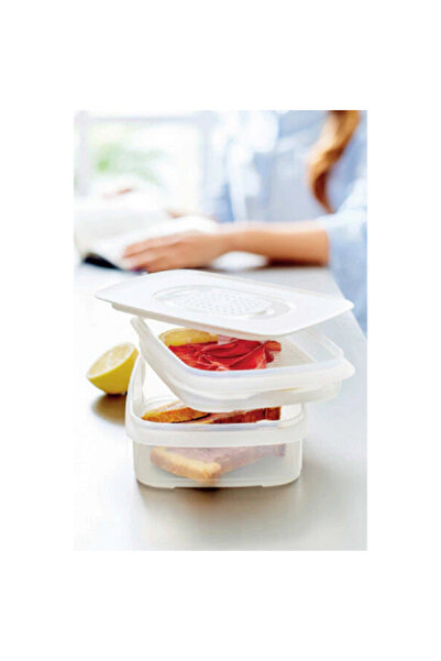 Tupperware Dishwasher Safe Space-Saving Polypropylene Snack Stacker Set