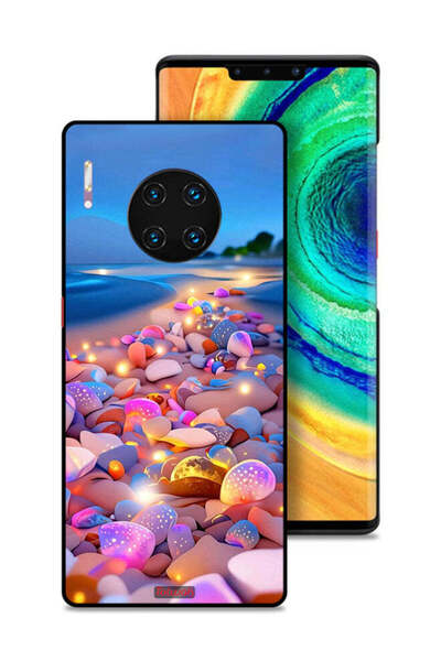 Tolwak غطاء حماية لهاتف هواوي ميت 30 برو بنقشة الأحجار الفنية