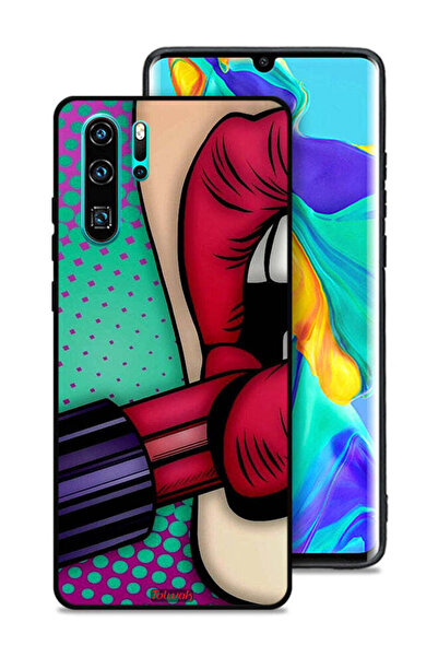 Tolwak غطاء حماية لهاتف هواوي بي 30 برو أحمر شفاه