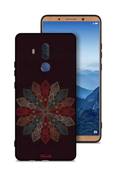 Tolwak غطاء حماية لهاتف هواوي ميت 10 برو بتصميم زهرة ماندالا
