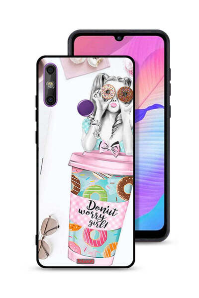 Tolwak غطاء حماية لهاتف هواوي إنجوي 20e - فتاة القلق دونات