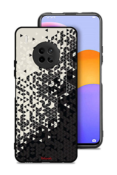 Tolwak غطاء حماية لهاتف هواوي Y9a بنمط مثلث فني رقمي
