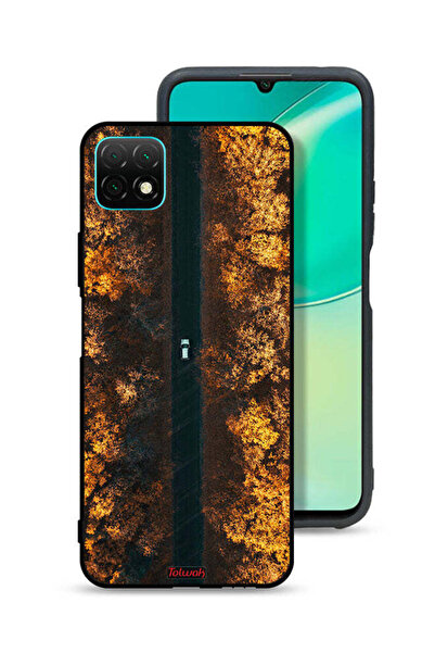 Tolwak غطاء حماية لهاتف هواوي نوفا Y60 بتصميم طريق في أشجار الخريف
