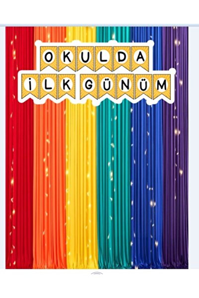 PROMISEBACKDROP2 OKULDA İLK GÜNÜM, KUMAŞ, PANO, OKUL 200x200 EKLEME DİKİŞLİ