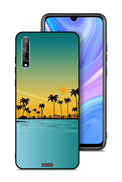 Tolwak غطاء حماية لهاتف هواوي بي سمارت إس - منظر فني تجريدي