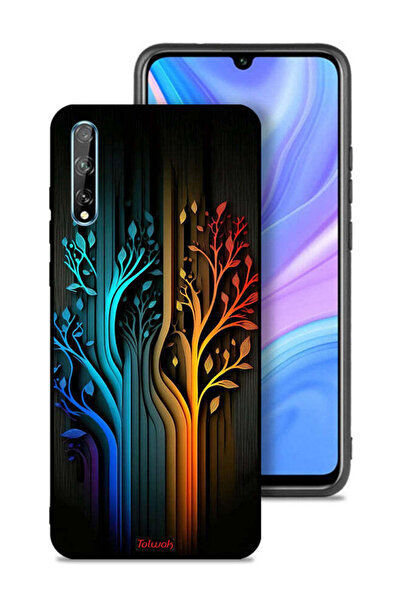 Tolwak غطاء حماية لهاتف هواوي بي سمارت إس بتصميم أوراق الشجر