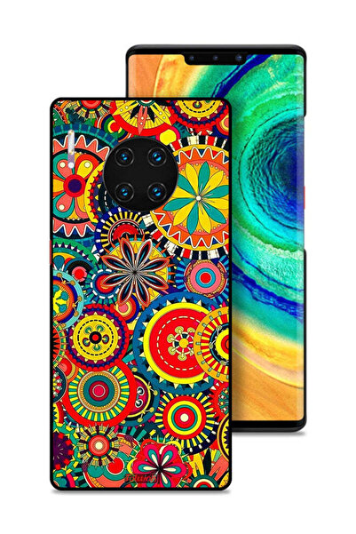 Tolwak غطاء حماية لهاتف هواوي ميت 30 إي برو 5G بنمط ماندالا ملون