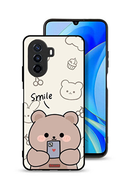 Tolwak غطاء حماية لهاتف هواوي نوفا Y70 برسومات الدب المبتسم