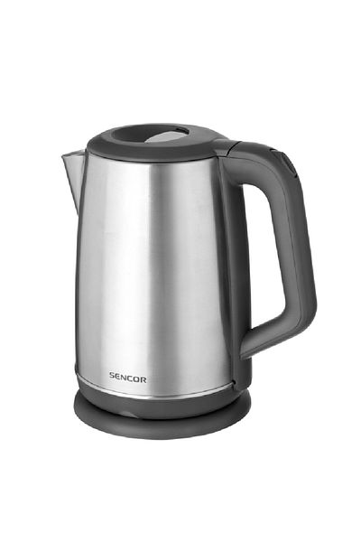 Sencor 3000W Overheating Protection Stainless Steel Electric Kettle Silver and Black 2.5 Liter
