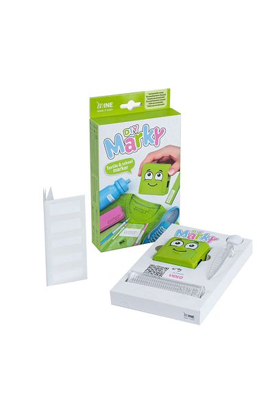 Mine Stamp - Marky DIY Textile And School Name Stamp - Green