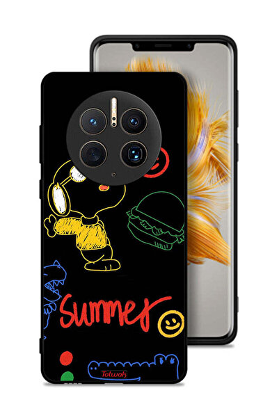 Tolwak Huawei Mate 50 Pro Protective Case Cover Summer Sticker