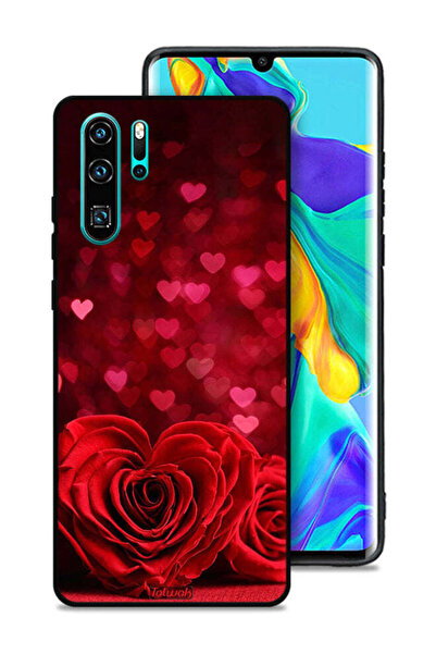 Tolwak غطاء حماية لهاتف هواوي P30 Pro بتصميم زهور على شكل قلب وفن تجريدي