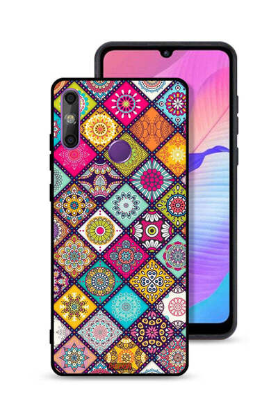 Tolwak غطاء حماية لهاتف هواوي إنجوي 20e بنقشة مربعات ماندالا