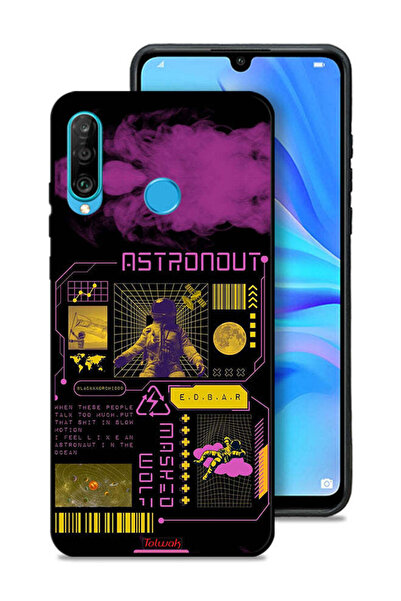 Tolwak غطاء حماية لهاتف هواوي P30 لايت، ملصق رائد فضاء