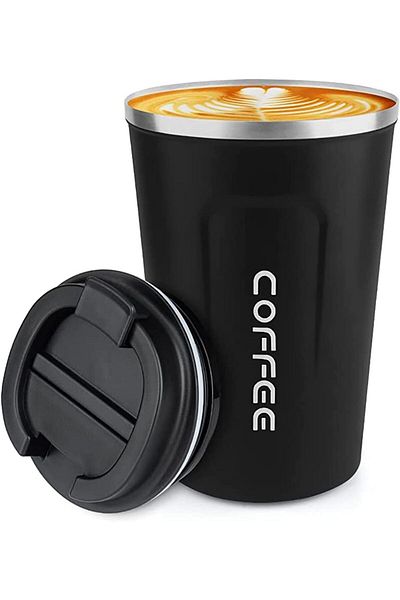 COOYA Coffee Mug 500ml - Insulated Coffee Travel Mug Spill Proof with Leakproof Lid Vacuum