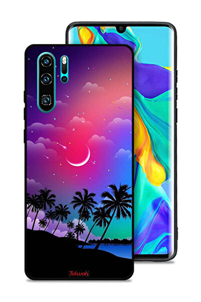Tolwak غطاء حماية لهاتف هواوي P30 Pro بتصميم قمر في فن الليل