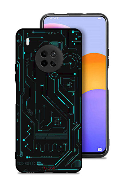 Tolwak غطاء حماية لهاتف هواوي Y9a - دوائر فنية رقمية - شاشة متعددة