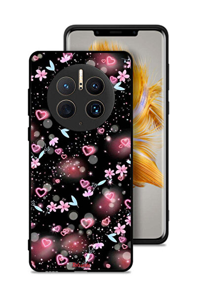 Tolwak غطاء حماية لهاتف هواوي ميت 50 برو بنقشة قلوب وأزهار صغيرة