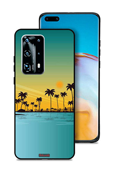 Tolwak غطاء حماية لهاتف هواوي P40 Pro Plus 5G، منظر طبيعي، فن تجريدي