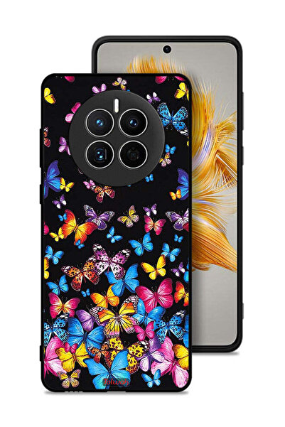 Tolwak غطاء حماية لهاتف هواوي ميت 50 بنقشة فراشات ملونة