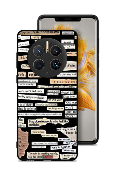 Tolwak غطاء حماية لهاتف هواوي ميت 50 برو مع ملصقات اقتباسات