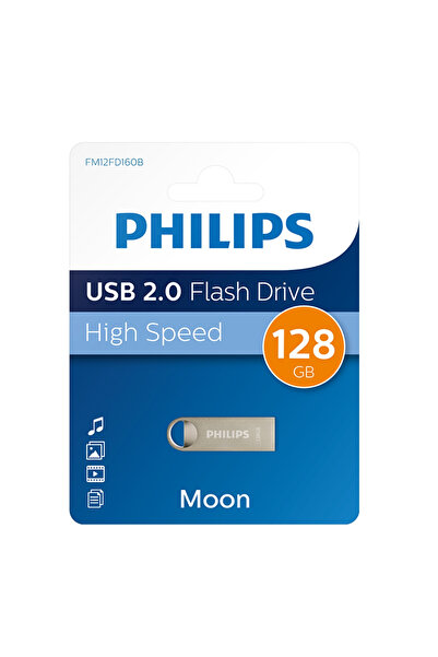 Philips Stick USB Philips Moon Edition, 128GB, USB 2.0 (Argintiu)