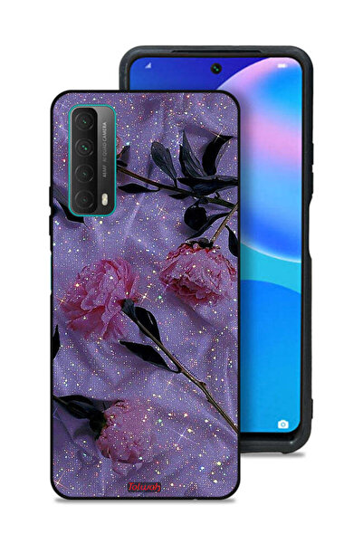 Tolwak غطاء حماية لهاتف هواوي بي سمارت (2021) بنقشة ورود لامعة