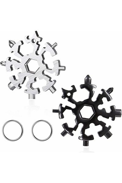 Shengruili 20 In 1 Diy Multifunctional Tool Set Of 2, Stainless Steel, Black/silver, 6.9 X 6.9 Cm