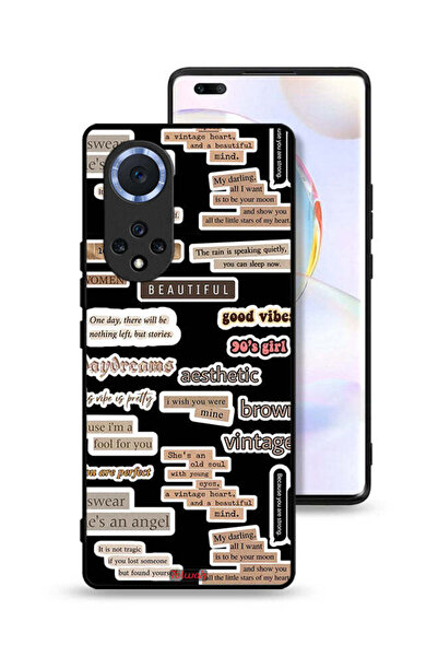 Tolwak غطاء حماية لهاتف Honor 50 Pro بملصقات اقتباسات جميلة