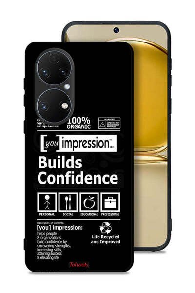 Tolwak غطاء حماية لهاتف هواوي P50 - ملصق بناء الثقة