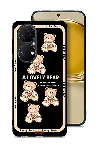 Tolwak غطاء حماية لهاتف هواوي بي 50 - دب جميل