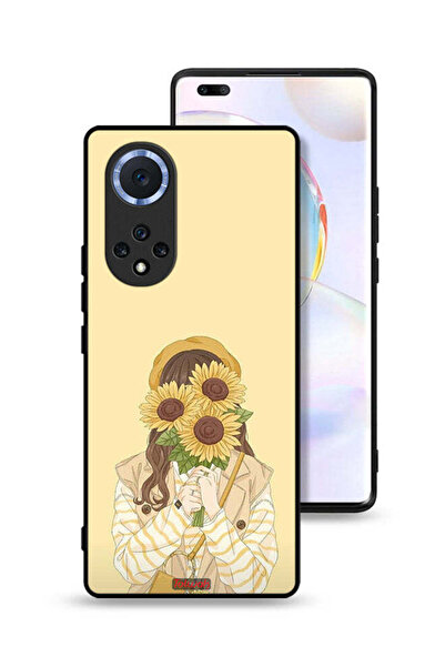 Tolwak غطاء حماية لهاتف هواوي نوفا 9 برو مع غطاء وجه مزين برسومات عباد الشمس