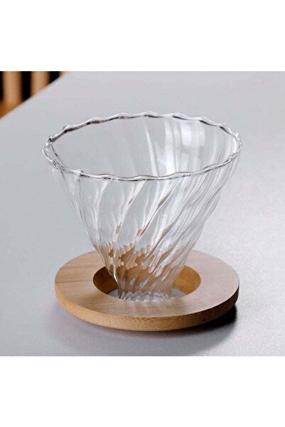 fulina Pour Over Coffee Maker - 600ML Glass Carafe Coffee Server with Glass Coffee Dripper Coffee Maker Set