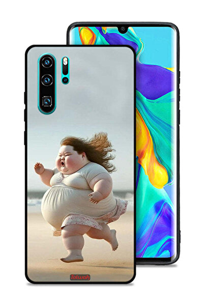 Tolwak غطاء حماية لهاتف هواوي P30 Pro - فتاة سمينة تركض