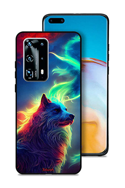 Tolwak غطاء حماية لهاتف هواوي بي 40 برو بلس 5G، الذئب