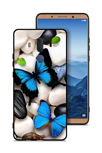 Tolwak غطاء حماية لهاتف هواوي ميت 10 برو بتصميم فراشات على أحجار