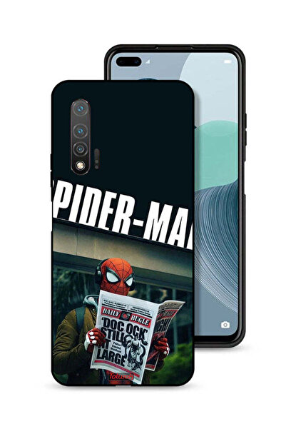 Tolwak غطاء حماية لهاتف هواوي نوفا 6 بتصميم سبايدرمان يقرأ جريدة