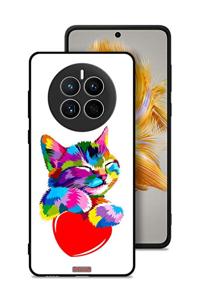 Tolwak غطاء حماية لهاتف هواوي ميت 50 - قطة ملونة