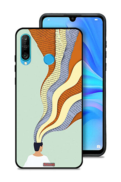 Tolwak غطاء حماية لهاتف هواوي نوفا 4e - تصميم فني مع رسومات داتا إن مايند